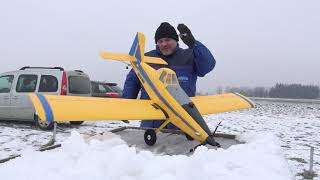 EFlite Air Tractor 15m BNF Basic with AS3X and SAFE Select Maiden flight [upl. by Dorrej]