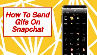 How to send gifs on snapchat [upl. by Erme219]