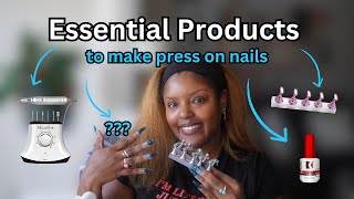 10 Products You Need To Start Making Press On Nails At Home [upl. by Lokkin]