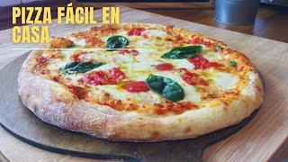 COMO HACER MASA DE PIZZA ITALIANA RAPIDA Pizza Napolitana Receta rápida [upl. by Helmer458]