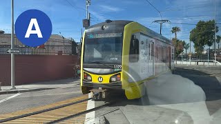 Los Angeles Metro A Line Full Ride Long Beach to APUCitrus College Station [upl. by Azne668]