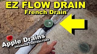 EZ FLOW DRAIN PIPE DIY French Drain [upl. by Gunthar513]