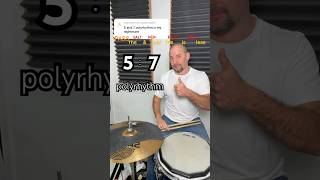 How To Play 57 Polyrhythm in 15 Seconds drums [upl. by Woodcock]