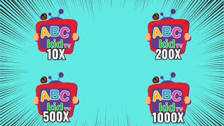 Abc Kid Tv Intro Logo Getting Faster [upl. by Pronty514]