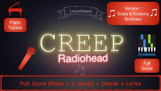 CREEP Radiohead FULL TutorialFULL Score [upl. by Valina]