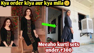 meesho kurti sets Under ₹300  affordable kurta set haul meesho  Ghamu saran  meesho haul [upl. by Eiruam134]