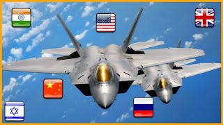 Top 10 Most Powerful Air forces In The World [upl. by Ibbie]