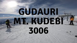 Gudauri Mountain kudebi  Ski piste Kudebi 2B [upl. by Ainnek]