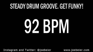 92 BPM  Simple Drum Beat  Backing Track  Funky Swing  Practice Tool [upl. by Maxfield]