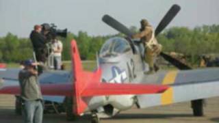 Red Tails P51 Mustang Prague 2009 [upl. by Aicinet]