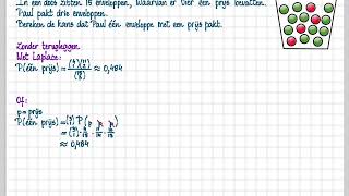 vwo AC 66 A Het vaasmodel met en zonder terugleggen [upl. by Eihtur]