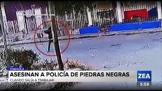 Policía municipal de Piedra Negras Coahuila fue asesinado [upl. by Natsirk]