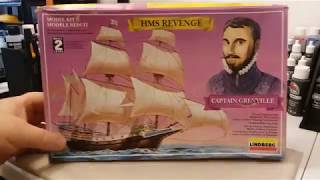 Lindberg HMS Revenge Kit 70864 Plastic Model Sailing Ship Review [upl. by Ellerud]