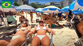 🇧🇷 BRAZIL LEBLON BEACH BEST SUMMER BEACH IN RIO 2024 4K ⁶⁰🌞⛱️ [upl. by Ahsinel]