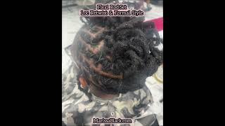 Flexi Rod Set Loc ReTwist amp Style • Natural Formal Hairstyle naturalhaircarespecialist sisterloc [upl. by Enitsyrk]