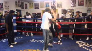 61 Year Old Floyd Mayweather Sr Outboxes The Hell Out Of Charlie Zelenoff [upl. by Uchish]