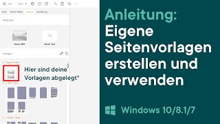 ifolor Tutorials  Eigene Seitenvorlage erstellen und verwenden im ifolor Designer für Windows [upl. by Nerrawed]