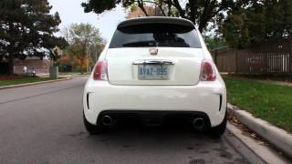 FULL Supersprint Exhaust Abarth 500 North American model [upl. by Orutra]