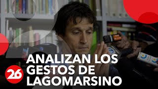 Canal 26 Que dicen los gestos de Lagomarsino [upl. by Schell185]