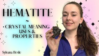 HEMATITE  Crystal Healing Meaning Uses amp Properties ✨ Crystal healing for beginners [upl. by Goldwin]