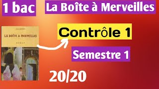 Contrôle 1 semestre 1 français 1bac [upl. by Sivam]