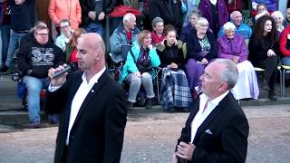 Kirkcudbright Floodlit Tattoo 2018 male Singers Voce [upl. by Ahola]