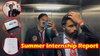 Summer Internship report submission in college  College vlogs  MBA [upl. by Kelila]