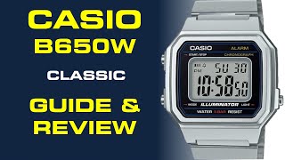 Casio Classic Watch B650W Guide amp Review [upl. by Noiek]