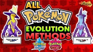 ALL NEW Evolution Methods in Pokémon Sword and Shield How To GetAll Items and Locations [upl. by Virgin103]