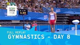 Gymnastics  Individual Apparatus Finals Day 8  Full Replay  Nanjing 2014 Youth Olympic Games [upl. by Akkina]