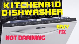 ✨ KITCHENAID DISHWASHER WON’T DRAIN  EASY FIX ✨ [upl. by Whang28]