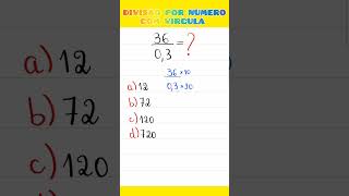 DIVISÃO POR NÚMERO DECIMAL  Venha aprender a dividir de maneira rápida e fácil [upl. by Marozik]