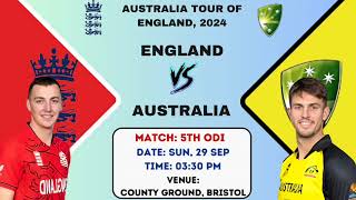 AUS vs ENG 5th ODI Match Prediction Australia vs England Today Match Prediction AUS vs ENG 5th ODI [upl. by Carolle]