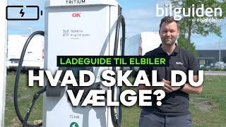 ELBIL LADEGUIDE 2024 Hvad skal du vælge  bilguiden [upl. by Alidis]