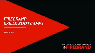 Recruitment Support  Firebrand Skills Bootcamps Webinar 5 [upl. by Christean]