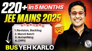 Last 5 Months Left 🔥 JEE Mains 2025 Best Strategy ⚠️ Solution to All Problems  Saleem Sir jee2025 [upl. by Llewellyn831]