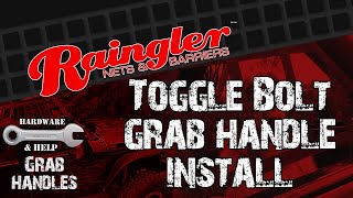 Toggle Bolt Grab Handle Install [upl. by Buck]