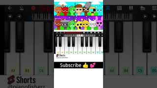 FUN TIME INCREDIBOX SPRUNKI Song  Easy Piano Tune shorts [upl. by Felicle]