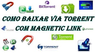 Como Baixar Torrent via Magnetic Link [upl. by Coray64]