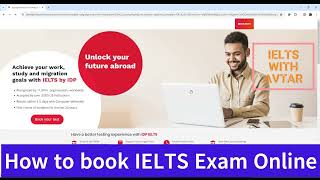 StepbyStep Guide  How to Book an IELTS Test at the IELTS IDP INDIA Website  IELTS WITH AVTAR [upl. by Hars315]