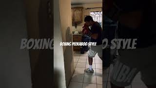 Boxing Peekaboo Style boxing peekaboo style fyp [upl. by Vito41]