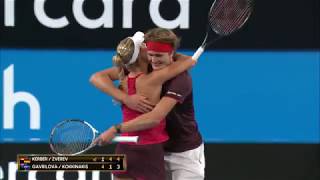 Germany v Australia mixed doubles highlights RR  Mastercard Hopman Cup 2018 [upl. by Ramraj87]