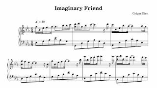 Grigor Iliev  Imaginary Friend Solo Piano Sheet Music [upl. by Notsecnirp]