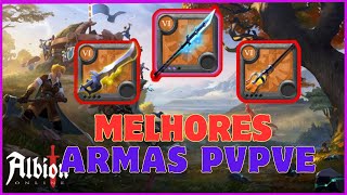 ALBION ONLINE BEST PVPVE WEAPONS [upl. by Rebmaed891]