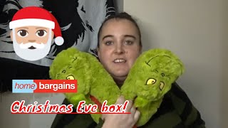 Home Bargains Christmas Eve Box Whats Going In [upl. by Wallace]