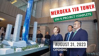 Opening of Worlds Second Tallest  Merdeka 118  Project Completemerdeka118 [upl. by Amorette611]