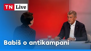 Jednání o důchodech a zastavení války Andrej Babiš byl hostem vysílání TN Live [upl. by Jenni979]