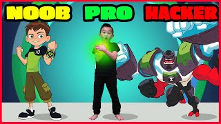 Ben 10 Up to Speed Noob vs Pro vs Hacker In Real Life Kaven App Review [upl. by Zipnick]