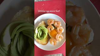 Perfect egg prawn toast breakfast healthyfood homemade [upl. by Nivrem]