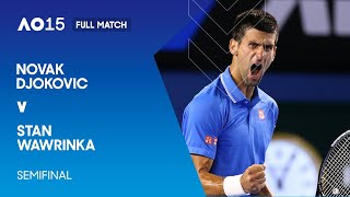 Novak Djokovic v Stan Wawrinka Full Match  Australian Open 2015 Semifinal [upl. by Acinorehs]